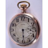 AN ART DECO ELGIN POCKET WATCH. 4.75 cm wide.