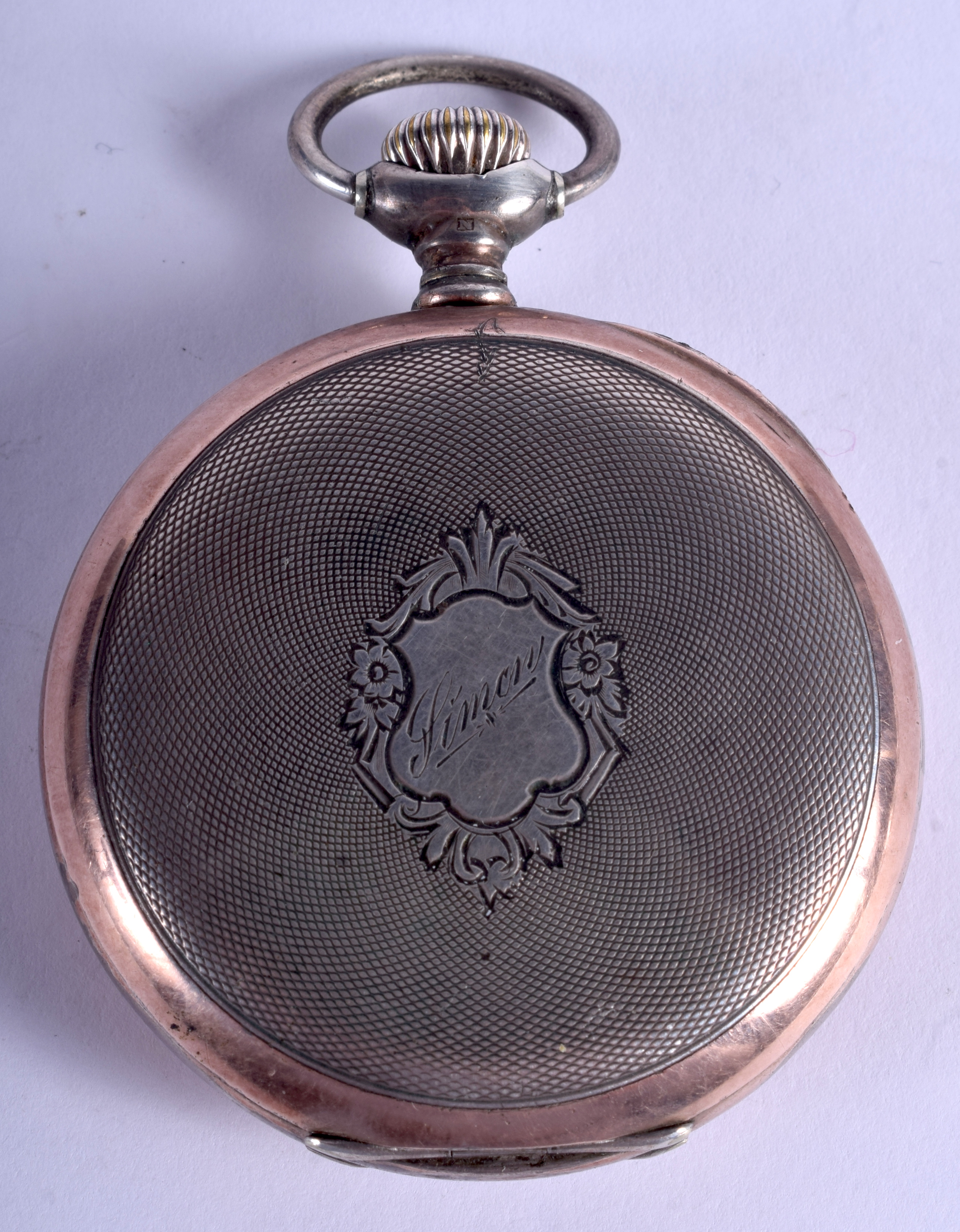 A SILVER ZENITH POCKET WATCH. 4.75 cm wide. - Image 2 of 4