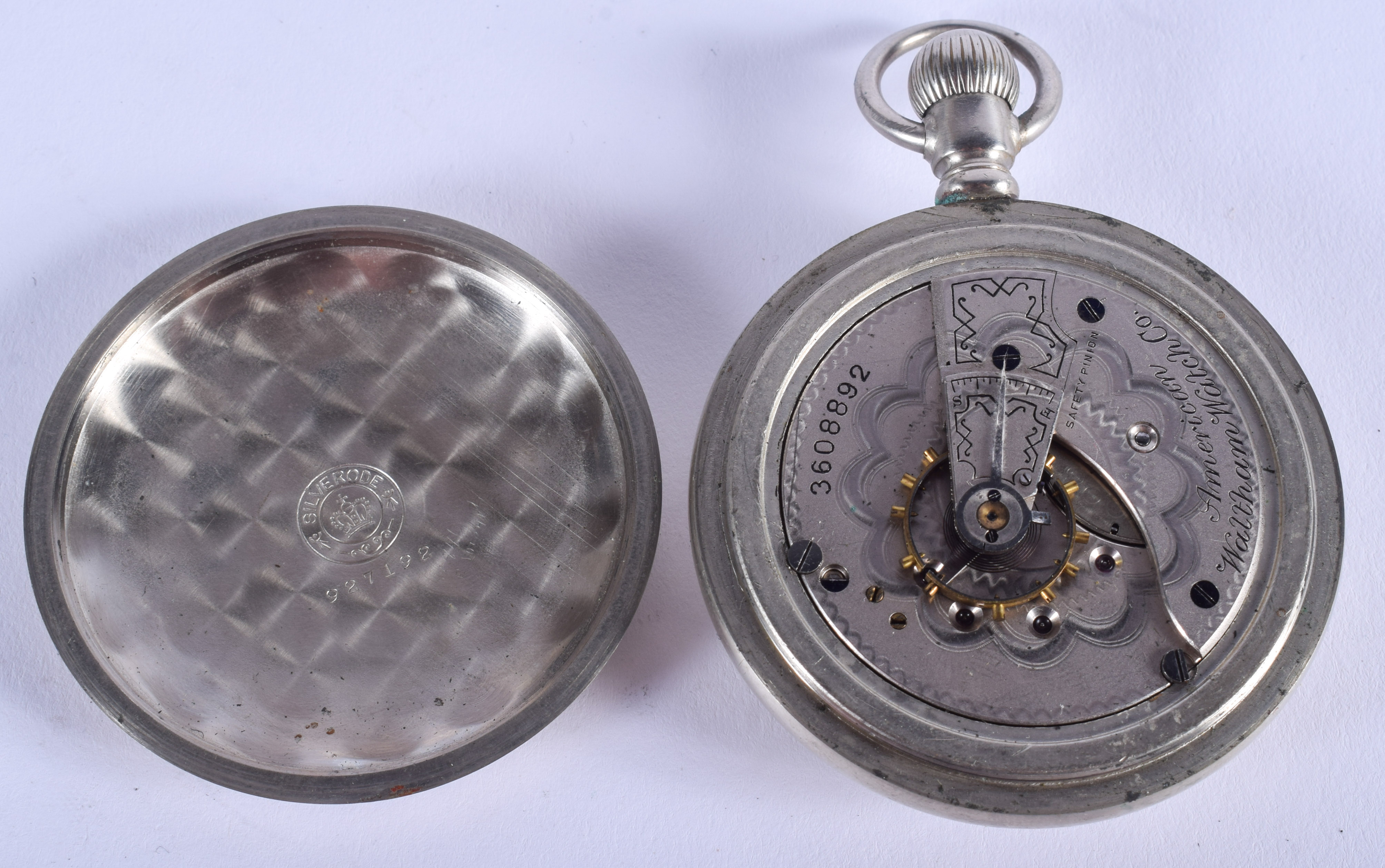 AN ANTIQUE POCKET WATCH. 5.25 cm wide. - Image 3 of 3