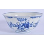 A CHINESE BLUE AND WHITE PORCELAIN BOWL. 14 cm wide.