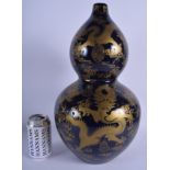 A LARGE CHINESE DOUBLE GOURD PORCELAIN VASE. 43 cm high.