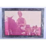 A 1970S ASPREYS SILVER EQUESTRIAN NIJINSKY PHOTOGRAPH FRAME by Aspreys, probably commerating the fa