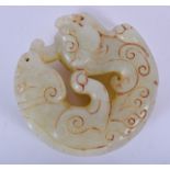 A CHINESE HARDSTONE CARVING, 20th century. 5.75 cm wide.