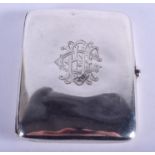 A SILVER CIGARETTE CASE. 3 oz. 6 cm x 8 cm.