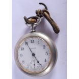 AN ANTIQUE WALTHAM POCKET WATCH. 5.5 cm wide.