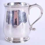 A GEORGE II SILVER MUG by Francis Spilsburg. London 1739. 6.4 oz. 10 cm high.