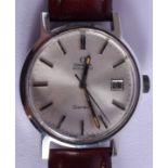 AN OMEGA AUTOMATIC WRISTWATCH. 3.25 cm wide.