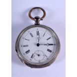 A SILVER VIKING POCKET WATCH. 4.25 cm wide.