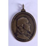 AN EARLY ITALIAN MEDALLION. 3 cm x 3.5 cm.