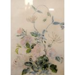 SCOTTISH SCHOOL (19th/20th century) FRAMED WATERCOLOUR, study of flowers, unsigned. 33 cm x 25 cm.