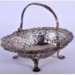 A GEORGE III SILVER BON BON BASKET. 7.2 oz. 15 cm x 10 cm.