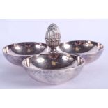 AN EARLY 20TH CENTURY FRENCH CHRISTOFLE SILVER PLATED SERVING DISH. 19 cm wide.