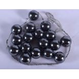 ASSORTED METALLIC BALLS. (qty)