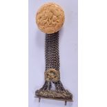 A JAPANESE MEIJI PERIOD IVORINE DRAGON TOGGLE. 15 cm x 5 cm.