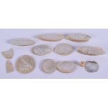 ANTIQUE CHINESE MOTHER OF PEARL COUNTERS. (qty)