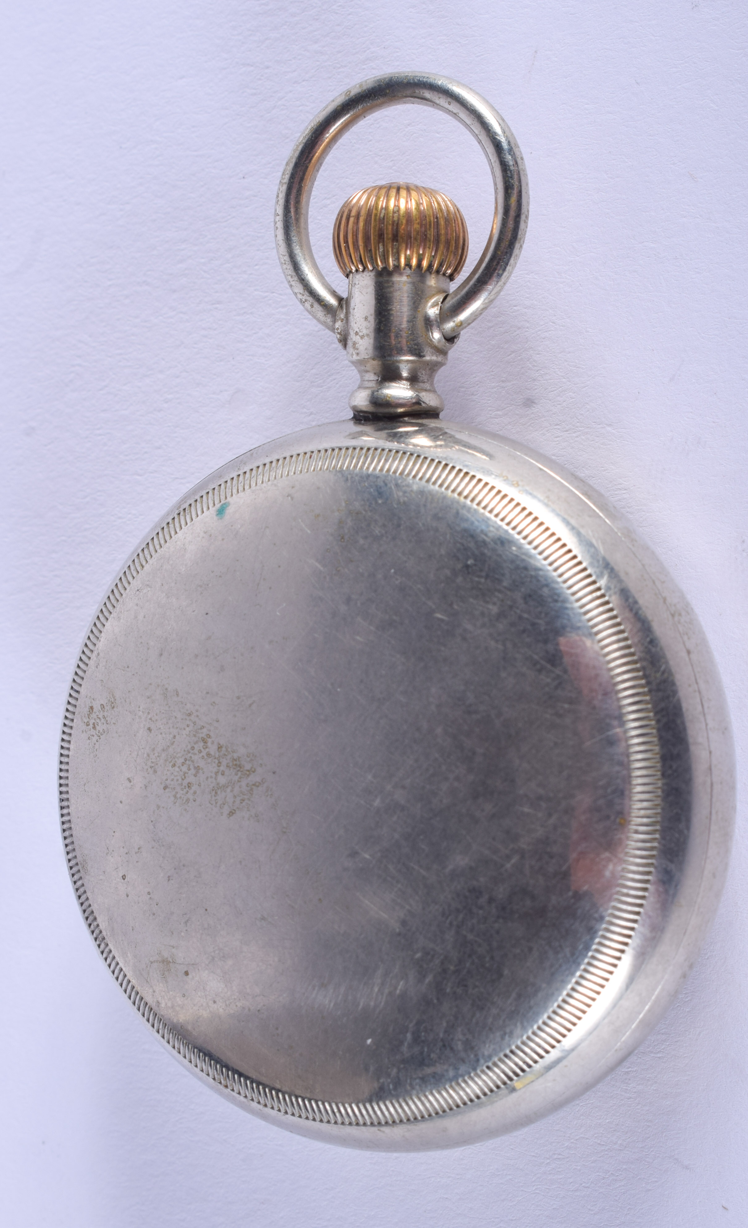 A VINTAGE ELGIN NATIONAL WATCH COMPANY POCKET WATCH. 5.5 cm wide. - Image 2 of 3