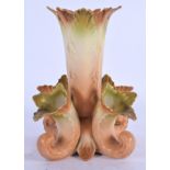 A ROYAL WORCESTER PORCELAIN VASE. 14 cm high.