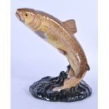 A BESWICK TROUT. 18 cm x 12 cm.