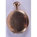 A VINTAGE FULL HUNTER ELGIN POCKET WATCH. 4.75 cm wide.