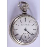 A VINTAGE ELGIN NATIONAL WATCH COMPANY POCKET WATCH. 5.5 cm wide.