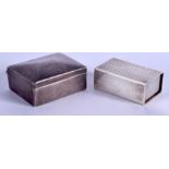TWO SILVER BOXES. (2)