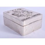 A VERY RARE ANTIQUE ENGLISH SILVER DUKE OF ALBANY 72 OWN HIGHLANDERS BOX inscribed and dated 1896. 1