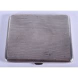 A SILVER CIGARETTE CASE. 4.7 oz. 10 cm x 8 cm.