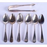 GEORGE III SILVER SPOONS etc. 4.9 oz. (qty)