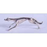 A SILVER DOG. 2.5 cm wide.