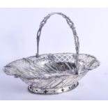 A GOOD GEORGE III SILVER BASKET. London 1880. 27.5 oz. 32 cm wide.