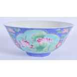 A CHINESE FAMILLE ROSE FLOWER BOWL. 14 cm wide.