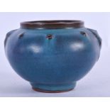 A CHINESE JUNYAO GLAZED POTTERY BOWL. 12.5 cm wide.