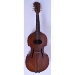 AN EARLY 20TH CENTURY CONTINENTAL STRING INSTRUMENT possibly a Tambura. 63 cm long.