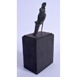 A 19TH CENTURY EGYPTIAN GRAND TOUR FIGURE OF AN EGYPTIAN GOD Antiquity style. Bronze 11 cm high.