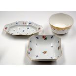 TWO GERMAN DISHES and bowl. (3)