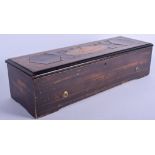 A LARGE 19TH CENTURY SWISS NICOLE FRERES MUSICAL BOX playing four airs. 50 cm x 16 cm, cylinder 31 c