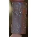 AN EARLY PERSIAN AGATE SEAL. 4 cm high.