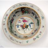 A CHINESE FAMILLE ROSE BASIN. 25 cm x 12 cm.