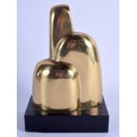 AN ABSTRACT L'OCELL BRONZE SCULPTURE by Antoni Miro Bravo C1998. Bronze 13 cm x 18 cm.