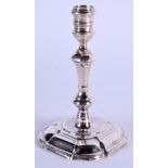 AN EARLY VICTORIAN SILVER TAPERSTICK. London 1843. 3.7 oz. 10.5 cm high.