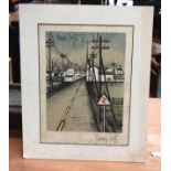 A BERNARD BUFFET LITHOGRAPH. 35 cm x 27 cm.