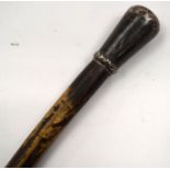 AN ANTIQUE BULLS PENIS SWAGGER STICK. 80 cm long.