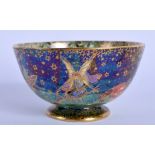 A RARE WEDGWOOD FAIRYLAND LUSTRE BOWL by Daisy Makeig Jones. 9.5 cm wide.