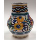 AN ART DECO POOLE VASE. 23 cm high.