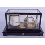 AN ANTIQUE CHADBURNS OF LIVERPOOL BAROGRAPH. 33 cm x 22 cm.