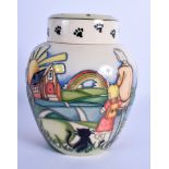 A BOXED MOORCROFT LIMITED EDITION COLLECTORS CLUB GINGER JAR C2009, No 18 of 250, decorated with Dad