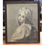 CONTINENTAL SCHOOL Gypsy Girl. 58 cm x 48 cm.
