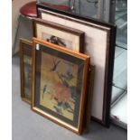 SIX FRAMED PRINTS etc. (6)