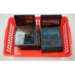 VINTAGE MAGIC LANTERN SLIDES. (qty)