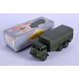 A BOXED DINKY 10 TON ARMY TRUCK. 13 cm wide.